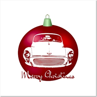 Morris Minor British classic car monoblock Christmas ball special edition Posters and Art